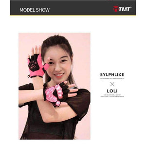 Planet Gates Pink / S Gym Gloves Crossfit Body Building Training Sports Fitness Gloves Women Cute Cat style WeightLifting Exercise Mesh Breathable