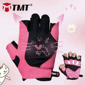 Planet Gates Pink / S Gym Gloves Crossfit Body Building Training Sports Fitness Gloves Women Cute Cat style WeightLifting Exercise Mesh Breathable