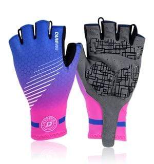 Planet Gates Pink / S Half Finger Cycling Gloves Gel Pad Shockproof Cycling Gloves Breathable Bike Gloves No Velcro Biking Gloves Road MTB