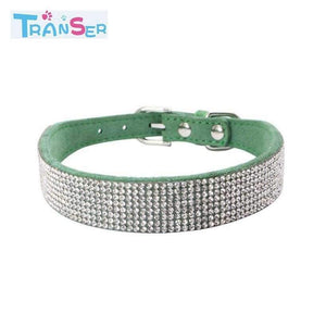 Planet Gates Pink / S High quality Bling Dog Collar Sparkly Rhinestone Studded Small Medium Dog Adjustable Collar Pet Product 11Jan12