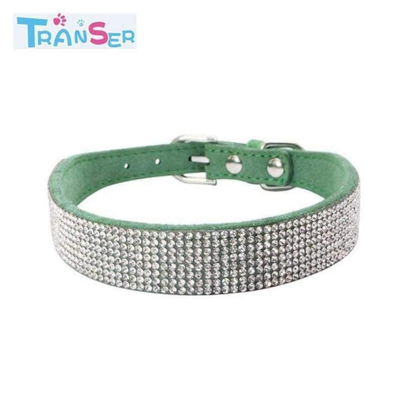 Planet Gates Pink / S High quality Bling Dog Collar Sparkly Rhinestone Studded Small Medium Dog Adjustable Collar Pet Product 11Jan12