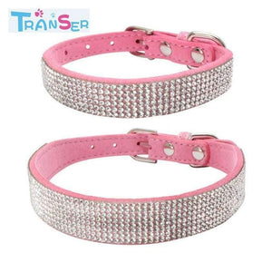 High quality Bling Dog Collar Sparkly Rhinestone Studded Small Medium Dog Adjustable Collar Pet Product 11Jan12 - Planet Gates
