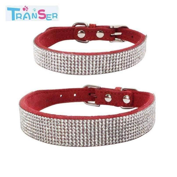Planet Gates Pink / S High quality Bling Dog Collar Sparkly Rhinestone Studded Small Medium Dog Adjustable Collar Pet Product 11Jan12