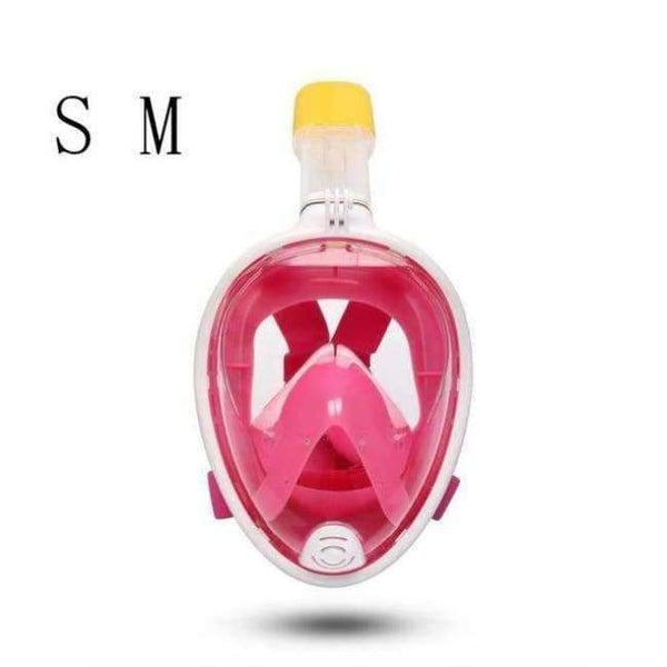 Planet Gates Pink S M Diving Mask Full Face Snorkeling Mask Underwater Anti Fog Snorkeling Diving Mask For Swimming Spearfishing Dive Men