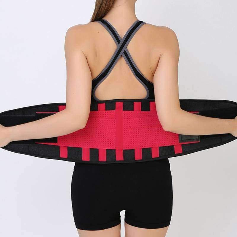 Planet Gates Pink / S Men And Women Adjustable Elstiac Waist Support Belt Lumbar Back Support Exercise Belts Brace Slimming Belt Waist Trainer HB36-1