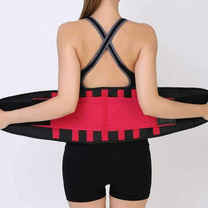 Planet Gates Pink / S Men And Women Adjustable Elstiac Waist Support Belt Lumbar Back Support Exercise Belts Brace Slimming Belt Waist Trainer HB36-1