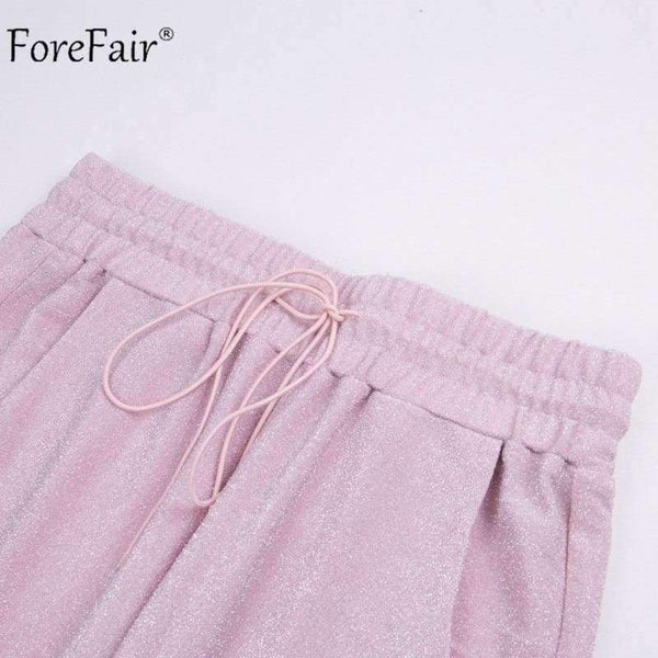 Planet Gates Pink / S Pink Two Piece Set Women Summer Sport Suit Autumn 2018 Female Sleeveless Casual Top Long Pants Ladies Set