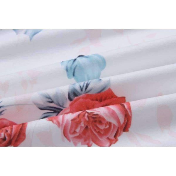 Planet Gates Pink / S Printed Floral V-Neck T-Shirt Women Tops Autumn Winter 2017 T Shirt Female Top Tees Casual Long Sleeve White Blue tshirt