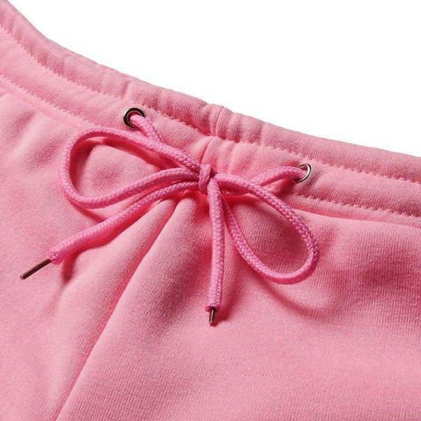 Planet Gates Pink / S Women Two Piece Set Hoodies Sweatshirt and Pant Female Casual Fitness Sportswear Set  Fall 2 Piece Set Crop Top