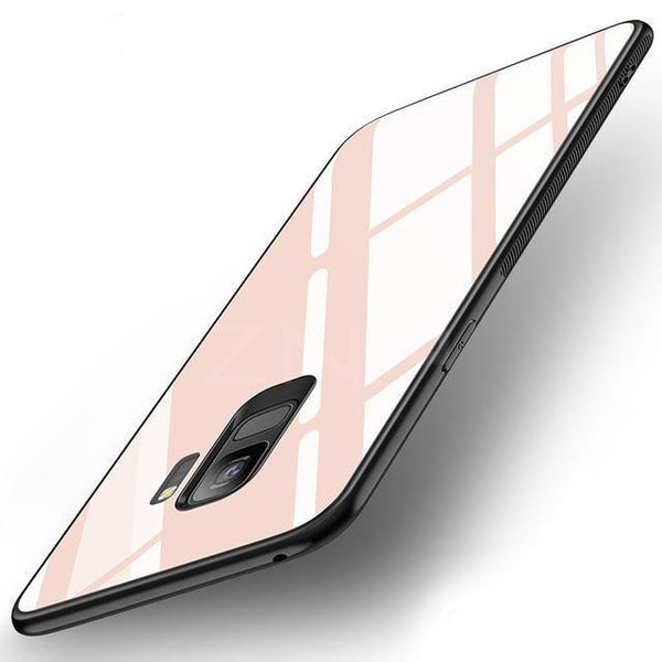 Planet Gates Pink / S8 ZNP Luxury Tempered Glass Phone Case For Samsung Galaxy S9 S8 Plus Back Glass Cover Cases For Samsung S9 S8 Note 8 Case Shell