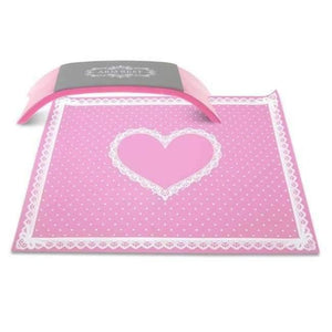 Planet Gates Pink Set 1 Set Washable Silicone Hand Pillow Foldable Table Mat Nail Art Cushion Holder Pad Arm Hand Rest Manicure Nail Art Tool