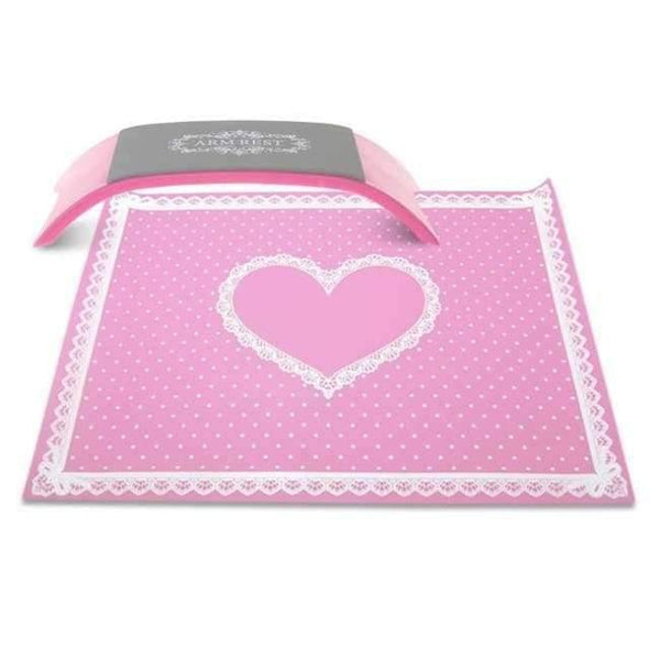 Planet Gates Pink Set 1 Set Washable Silicone Hand Pillow Foldable Table Mat Nail Art Cushion Holder Pad Arm Hand Rest Manicure Nail Art Tool