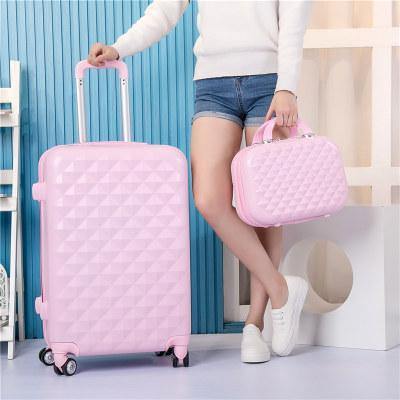 Planet Gates pink set / 20" Luggage Set with Handbag,Women Travel Suitcase Bag with Cosmetic Bag,20"22"24"26"28"inch Wheel Trolley Case