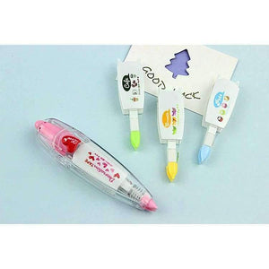 Planet Gates pink set Set of 4pcs Cute Decorative Replacement Correction Tape Stationery Set School & Office Supply Student Stationery Kids Gift