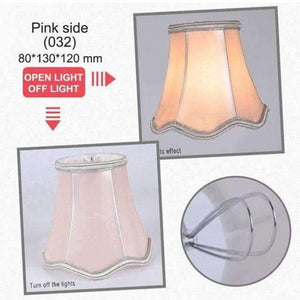 Planet Gates Pink side Art Deco Ripple Lamp Shades Crystal Chandelier Wall Lamp Fabric Lampshade Nordic Style Modern Lamp Cover for Home Decoration