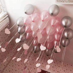 Planet Gates pink silver / 10inch 100 pcs 10 Inch 1.8g Birthday/Wedding Supply Latex Balloons Colorful Party Latex Air Baloon/Ballon Kids Inflatable Toy