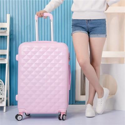 Planet Gates pink single / 20" Luggage Set with Handbag,Women Travel Suitcase Bag with Cosmetic Bag,20"22"24"26"28"inch Wheel Trolley Case