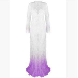 Planet Gates pink sleeve / S Plus Size Low-cut Full Slips Lace Long Slips Women Hot Intimates Femme Maxi Femme Underdress Petticoat Nightgown New V Neck