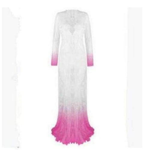 Planet Gates pink sleeve / S Plus Size Low-cut Full Slips Lace Long Slips Women Hot Intimates Femme Maxi Femme Underdress Petticoat Nightgown New V Neck