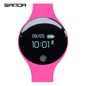 Planet Gates pink Smart Watch Kids 3D Touch Screen Digital Led Sport Watch Silicone Child Wrist Clock Relogio Masculino