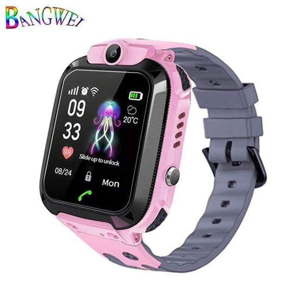Planet Gates Pink Smart watch LBS Kid Smart Watches Baby Watch for Children SOS Call Location Finder Locator Tracker Anti Lost Watches