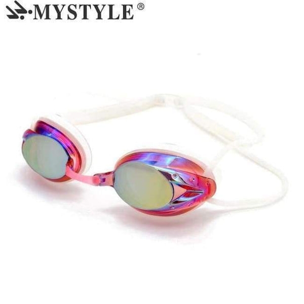 Planet Gates pink Swim Glasses for Men Adjustable Electroplating Waterproof Anti-fog UV Women Swimming Pool Goggles Professional Adult Eyewear