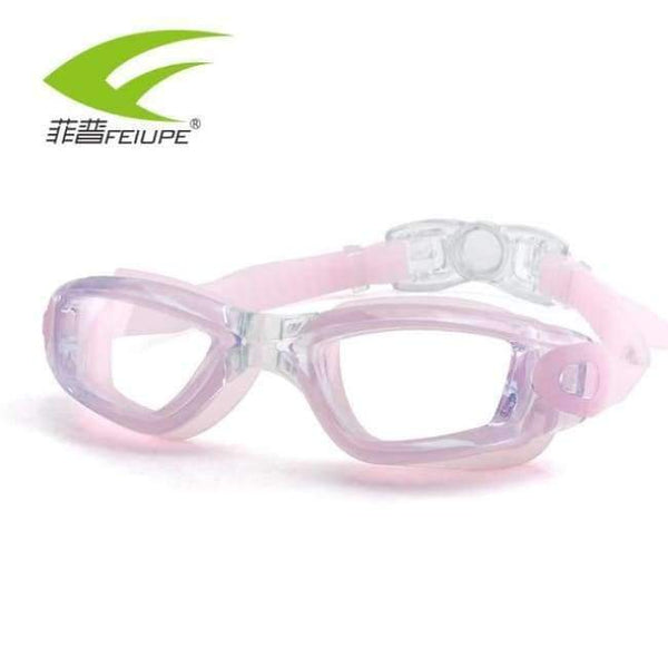 Planet Gates Pink Swim Goggles Silicone Swimming Glasses Anti Fog UV Protection Optical Waterproof for Men Women Adults Sportswear