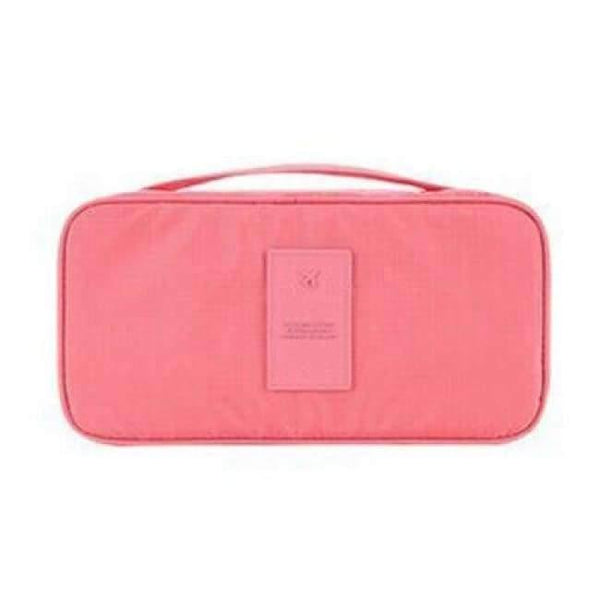 Planet Gates pink Travel Stroage Bag Lady Make up cosmetic Toiletries Clothes Bra organization Weekend Overnight Underwear Accessories