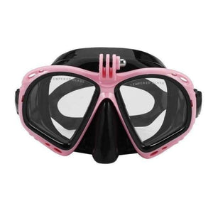 Planet Gates Pink Underwater Diving Mask Scuba Snorkel Swimming Goggles Scuba Diving Equipement Suitable For Most Sport Camera