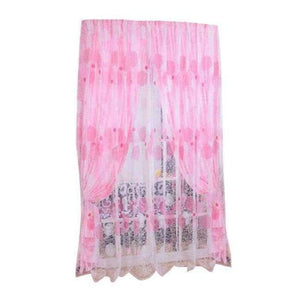 Planet Gates Pink Urijk Bird Nest Offset Yarn Finished Curtains Balcony Window For Living Room Bedroom  Boutique Voile Drapes Mosquito Net