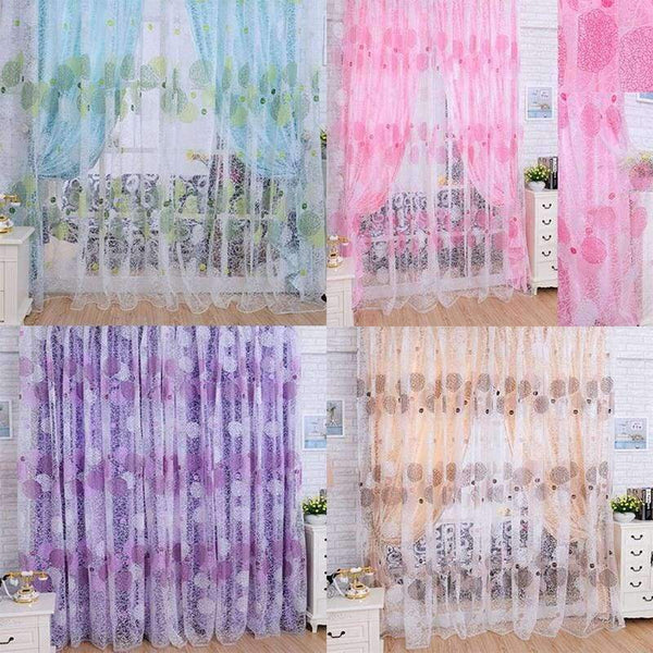 Planet Gates Pink Urijk Bird Nest Offset Yarn Finished Curtains Balcony Window For Living Room Bedroom  Boutique Voile Drapes Mosquito Net
