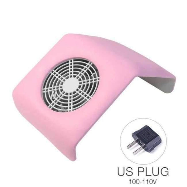 Planet Gates pink US plug Nail Art Salon Suction Dust Collector Manicure Machine Acrylic UV Gel Tip Dust Machine Vacuum Cleaner Manicure Pedicure Tools