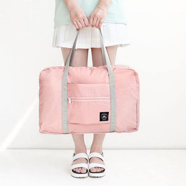 Planet Gates Pink Voyage Weekend Duffel Hand Luggage Duffle Nylon Foldable Women Travel Bag Female Large Capacity Cabin Handbag