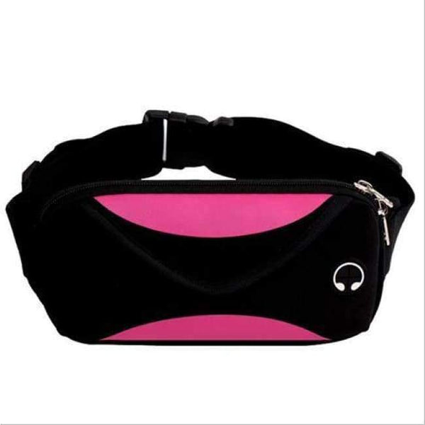 Planet Gates Pink Waist Bags Running Fanny Pack Women Waist Pack Pouch Belt Bag Men Purse Mobile Phone Pocket Case Camping Hiking Sports Bag