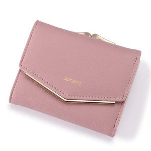 Planet Gates Pink Wallet Female PU Leather Women Wallets Hasp Coin Purse Wallet Female Vintage Fashion Women Wallet Small Card Holder Red