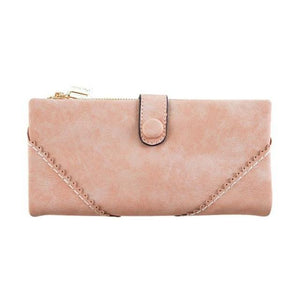 Planet Gates Pink Wallet Luxury Brand Women Wallets Fashion Hasp PU Leather Wallet Female Purse Clutch Money Women Wallet Coin Purse zk30