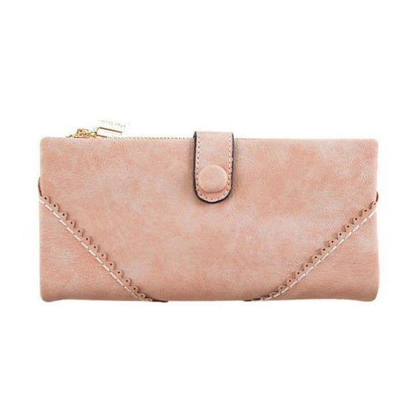 Planet Gates Pink Wallet Luxury Brand Women Wallets Fashion Hasp PU Leather Wallet Female Purse Clutch Money Women Wallet Coin Purse zk30