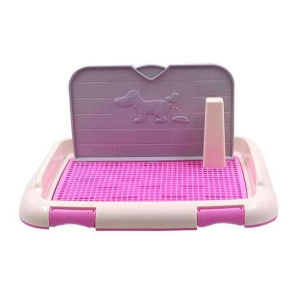 Planet Gates Pink with wall / S Dog Accessories Mesh Dog Toilet Pad Tray Dog Lattice Potty Puppy Pee Training Durable Toilet Cat Mat Goods for Dogs Pet Supplies