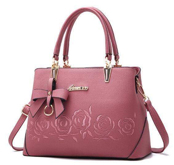 Planet Gates pink women bag Women Bag Vintage Handbag Casual Tote Fashion Women Messenger Bags Shoulder Top-Handle Purse Wallet Leather 2018 Black A1834