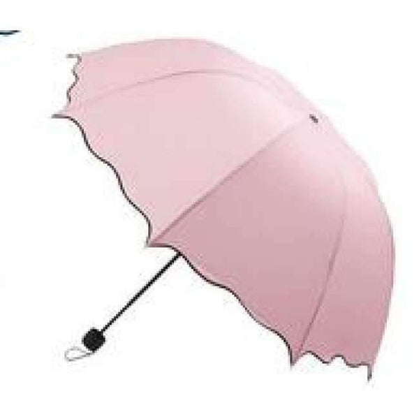 Planet Gates Pink Women Rain Umbrella 4 Folding Female Umbrellas Handle Comfortable Strongly Brand Princess Craft 92CM Outdoor Travel