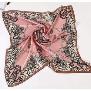 Planet Gates Pink Women Scarf Luxury Brand Striped Dots Print Hijab Pure Silk Shawl Scarfs Foulard Square Head Scarves Wraps 2017 NEW