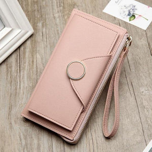 Planet Gates Pink Women Wallet Fashion Japan Style Wallet Female Zipper Pouch Handbag Casual Women Purse Card Holders Portefeuille Femme