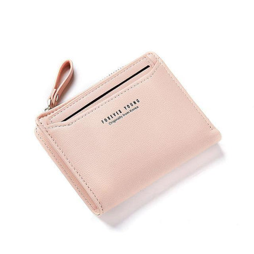 Planet Gates Pink Women Wallets With Individual ID Card Holder Zipper Coin Pocket Ladies Small Purses Female Wallet Carteira High Quality