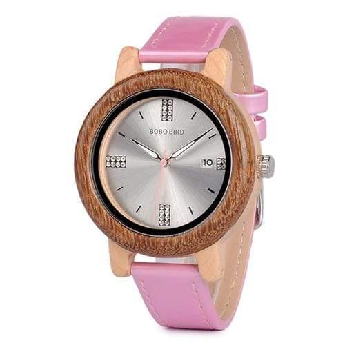 Planet Gates Pink Women Watches Relogio Feminino Rhinestone Ladies Quartz Watch with Date Display a Great Gift for Girlfriend W-aP29