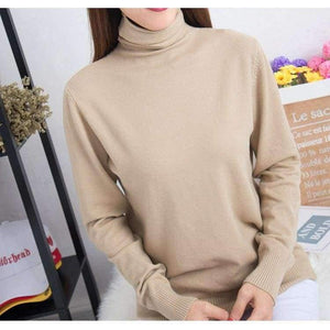 Planet Gates Pink / XL Autumn Fashion Knitted Maternity Nursing Bottoming Shirts High Neck Breastfeeding Tops for Pregnant Women Winter Pregnancy