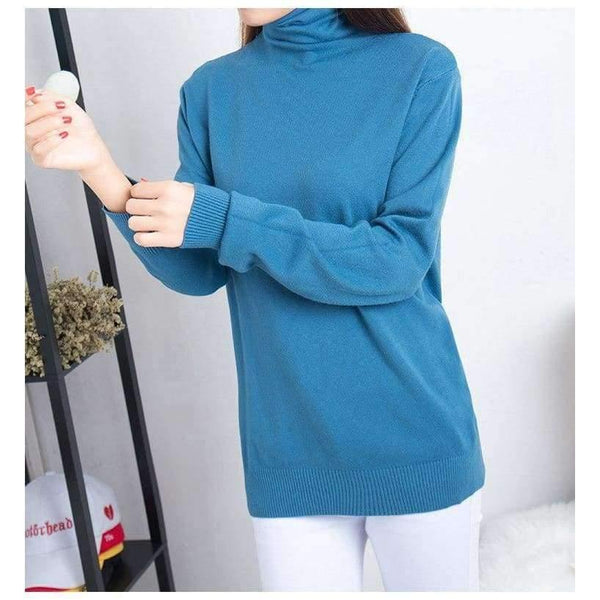 Planet Gates Pink / XL Autumn Fashion Knitted Maternity Nursing Bottoming Shirts High Neck Breastfeeding Tops for Pregnant Women Winter Pregnancy