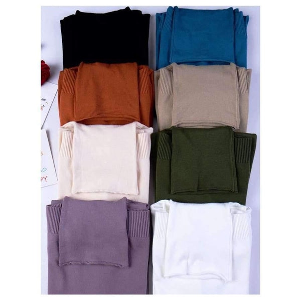 Planet Gates Pink / XL Autumn Fashion Knitted Maternity Nursing Bottoming Shirts High Neck Breastfeeding Tops for Pregnant Women Winter Pregnancy