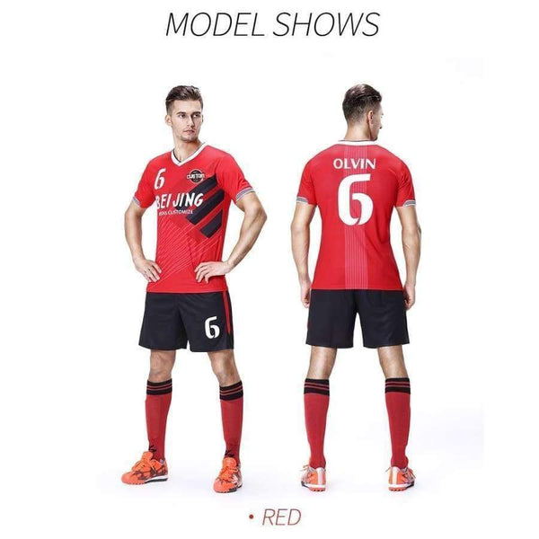 Planet Gates pink / XL Jersey Men France Team Training Uniform Sets Futebol Football Suits Breathable Sport Clothing High Quality Shirts JIANFEI