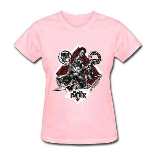 Planet Gates Black Panther T Shirts Na Ji Ya VS Okoye Funny Tshirt Group Team T-Shirt Summer Women Tops & Tees Fashion Clothing