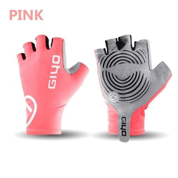 Planet Gates Pink / XXL Touch Screen Long HALF Fingers Gel Sports bike Cycling Gloves MTB Road Bike Riding Racing Gloves Women Men Bicycle Gloves